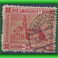 Saargebiet MiNr. 89 gestempelt (3404 a/ T)