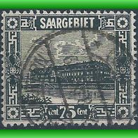 Saargebiet MiNr. 101 gestempelt (3421 b/ T)