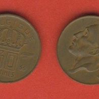 Belgien 50 Centimes 1955 Belgique