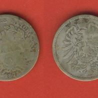 Deutsches Reich 1 Mark 1875 J