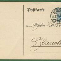 Deutsches Reich Ganzsache Postkarte 1921 Apolda gelaufen 26.3.1921 (72)
