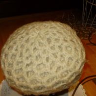 Mütze doppelt beige kuschelweich warm