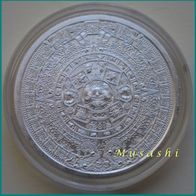 1 Oz Silbermünze Aztec Calendar Cuauhtemoc Golden State Mint Silver Round