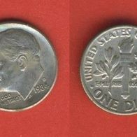 USA 1 Dime 1984 D