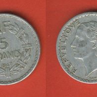 Frankreich 5 Francs 1947 offene 9