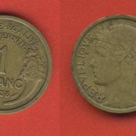 Frankreich 1 Franc 1938