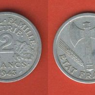 Frankreich 2 Francs 1943