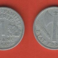 Frankreich 1 Franc 1942 mit LB