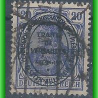 Allenstein MiNr. 19 b gestempelt (3473 b/ T)