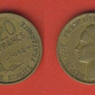 Frankreich 20 Francs 1952