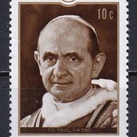 Ruanda, 1970, Mi. 431, Papst Paul IV, 1 Briefm., postfr.