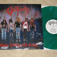 Obituary- Slowly Rotting And Dying GREEN Vinyl Live LP 1990 Ltd 300 Autopsy DEATH