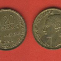 Frankreich 20 Francs 1953
