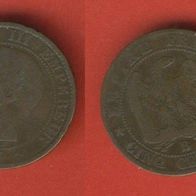 Frankreich 5 Centimes 1853 B