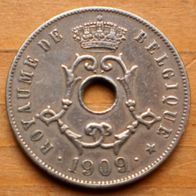 25 Centimes 1909 Belgique