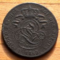 2 Centimes 1863 Belgique