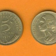 Frankreich 5 Centimes 1971