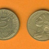 Frankreich 5 Centimes 1977