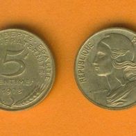 Frankreich 5 Centimes 1978