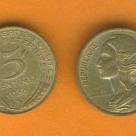 Frankreich 5 Centimes 1980