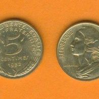 Frankreich 5 Centimes 1982