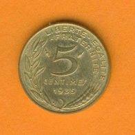 Frankreich 5 Centimes 1985