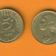 Frankreich 5 Centimes 1988