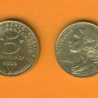 Frankreich 5 Centimes 1998