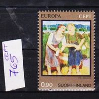 Fi015-Finnland - Mi. Nr. 765 Europamarken CEPT - Gemälde o <