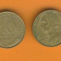 Frankreich 10 Centimes 1964