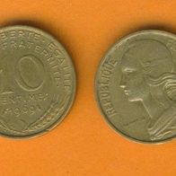 Frankreich 10 Centimes 1969