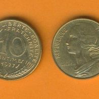 Frankreich 10 Centimes 1977