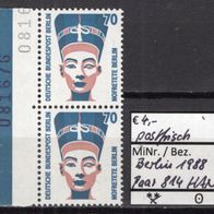 Berlin 1988 Freimarken: Sehenswürdigkeiten (III) Paar MiNr. 814 postfrisch HAN