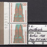Berlin 1988 Freimarken: Sehenswürdigkeiten (III) Paar MiNr. 815 postfrisch HAN -1-