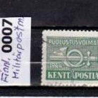 Fi026-Finnland Militär(Feld)postmarken - Mi. Nr. 7 o <