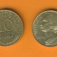 Frankreich 10 Centimes 1986