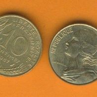 Frankreich 10 Centimes 1987