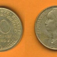 Frankreich 10 Centimes 1989