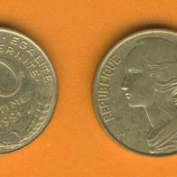 Frankreich 10 Centimes 1991