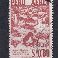 Peru, 1953,1959, Mi. 535, 582, Luftpost, Guano-Produktion, 1 Briefm., gest.
