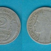 Frankreich 2 Francs 1950 B