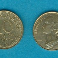 Frankreich 10 Centimes 1996