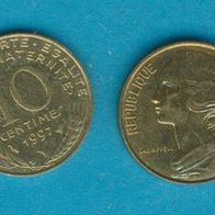 Frankreich 10 Centimes 1997