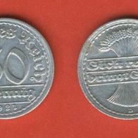 Deutsches Reich 50 Pfennig 1921 D