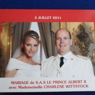 MONACO 2011 Hochzeit Kursmünzsatz Kms im Folder + 2 € Hochzeit
