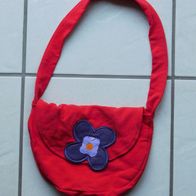 Umhänge-Stofftasche mit großer Blume von JakoO - rot - für die kleine Dame