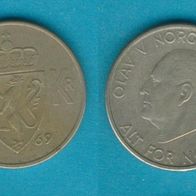 Norwegen 5 Kroner 1969