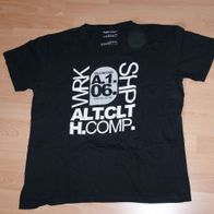 Herren-T-Shirt " Angelo Litrico" Gr. 2XL, schwarz mit Aufdruck
