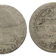 Altdeutschland 2 Kleinmünzen Braunschweig 2 Stück 1/24 Taler 1764 u. 1814, s. Scan