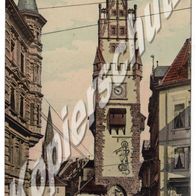 Ansichtskarte Freiburg i.B. - Schwabentor von außen 1906